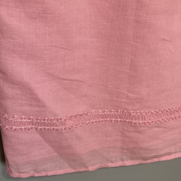 Sleeveless Linen/Cotton Blend Dress by H.O.G. - Picture 3 of 10